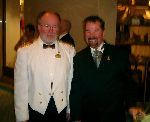Steve met the captain on the first formal night.