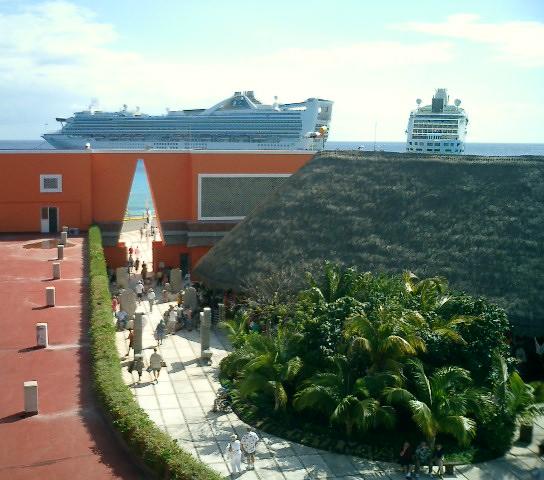 A view from the tower at Costa Maya.